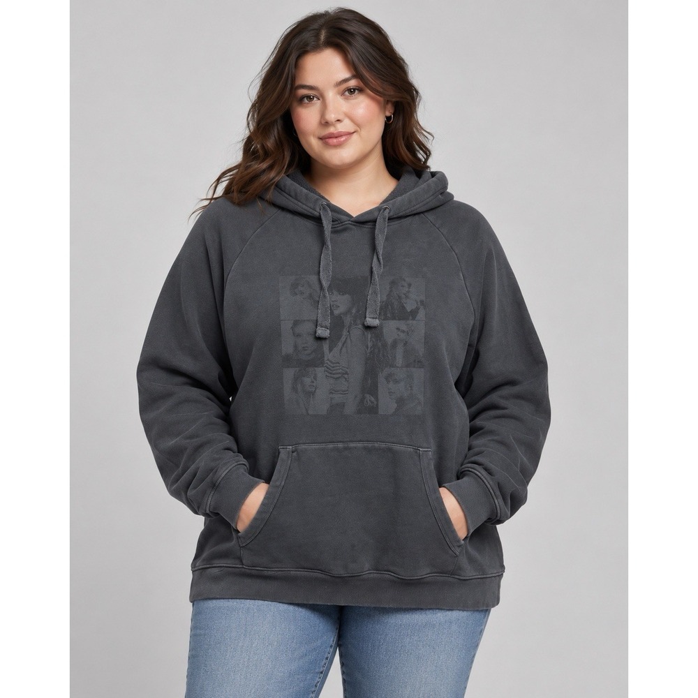 TAYLOR SWIFT THE ERAS TOUR HOODIE SWEATSHIRT MERCH OFFICIAL WOMEN 2XL FADED GRAY